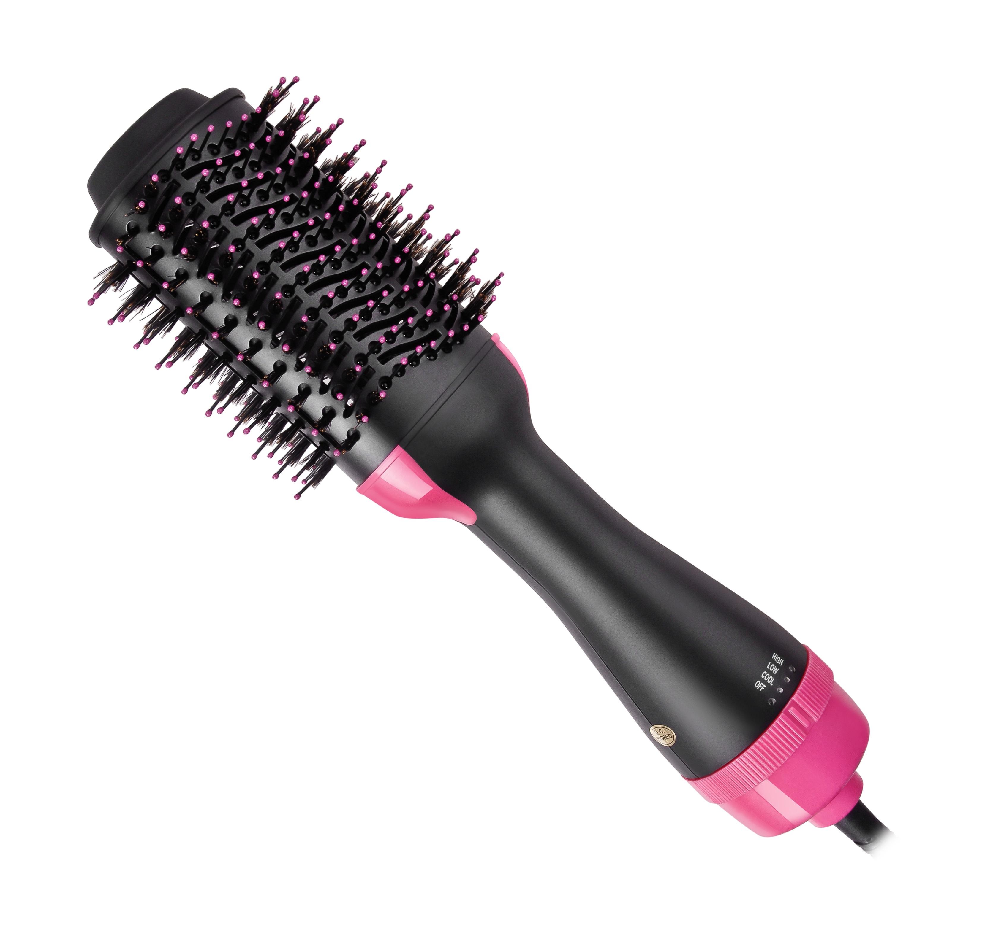Hot-Air Hair Brush Dryer Professional Hair Straightener Styler Private Label Flat Iron Hot Air Pick Electric Comb Electric Comb